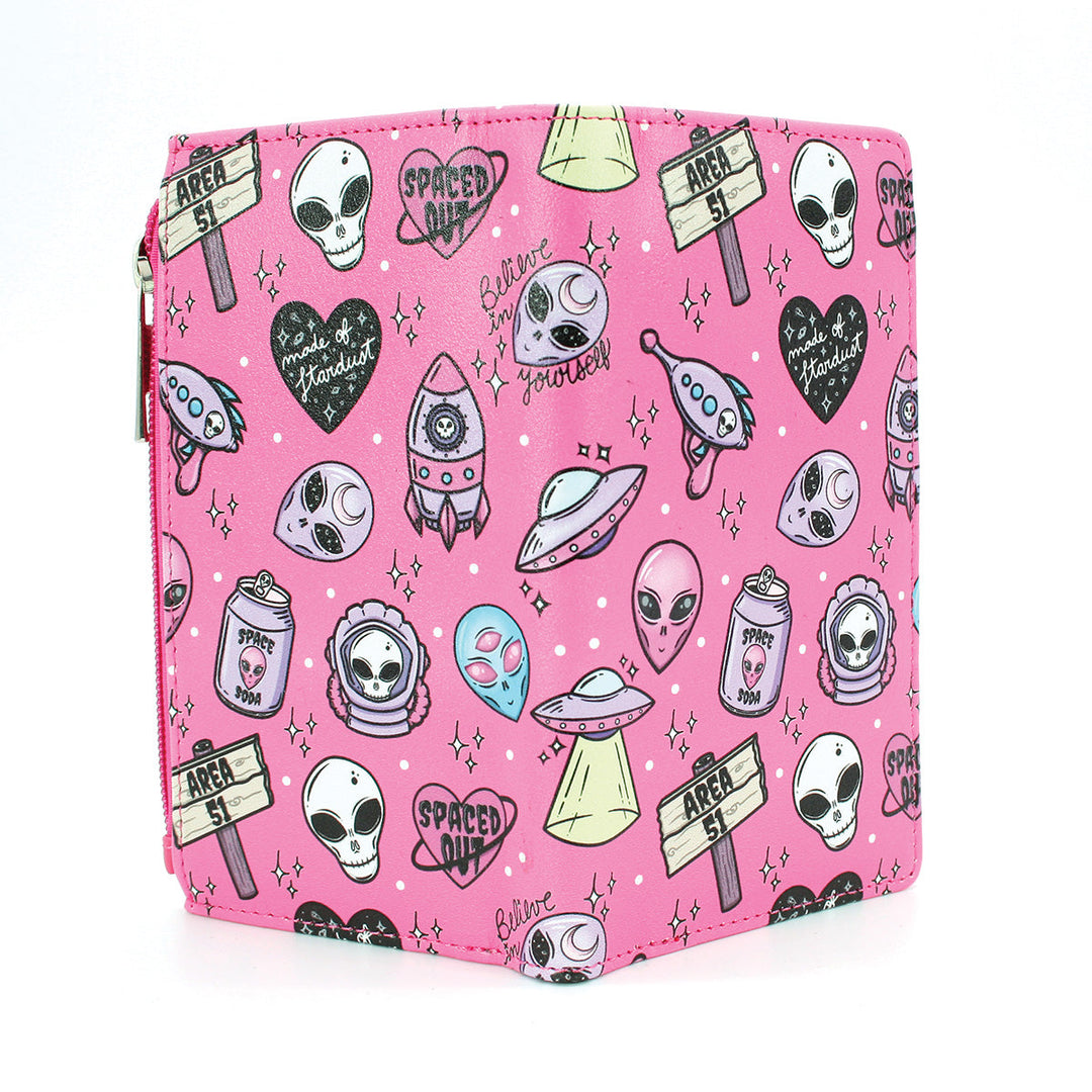 Alien Collage Wallet in Vinyl - CuriousCottageGoods.com