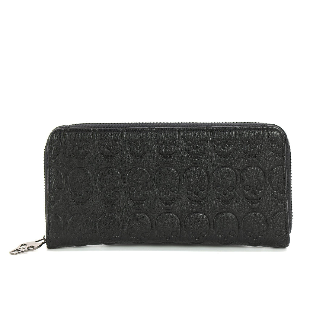 Embossed Skull Wallet in Vinyl - CuriousCottageGoods.com