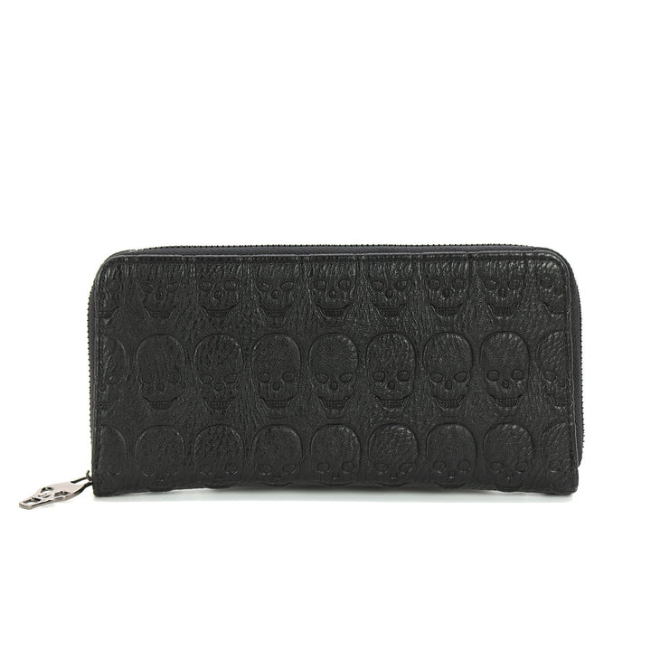 Embossed Skull Wallet in Vinyl - CuriousCottageGoods.com
