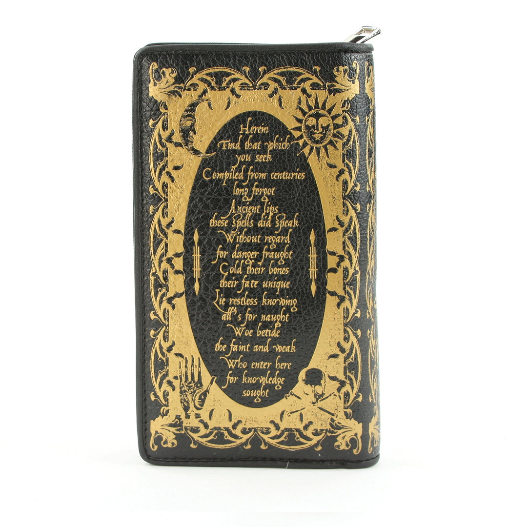 Book of Spells Wallet in Vinyl Material, back view