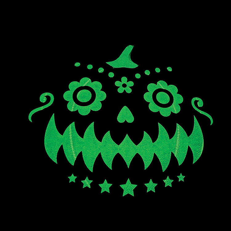 Glow in the Dark Jack O Lantern Crossbody Bag in Vinyl, glow in the dark