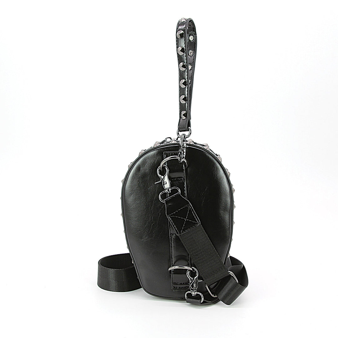 SKULL HEAD XBODY BAG IN VINYL, back view