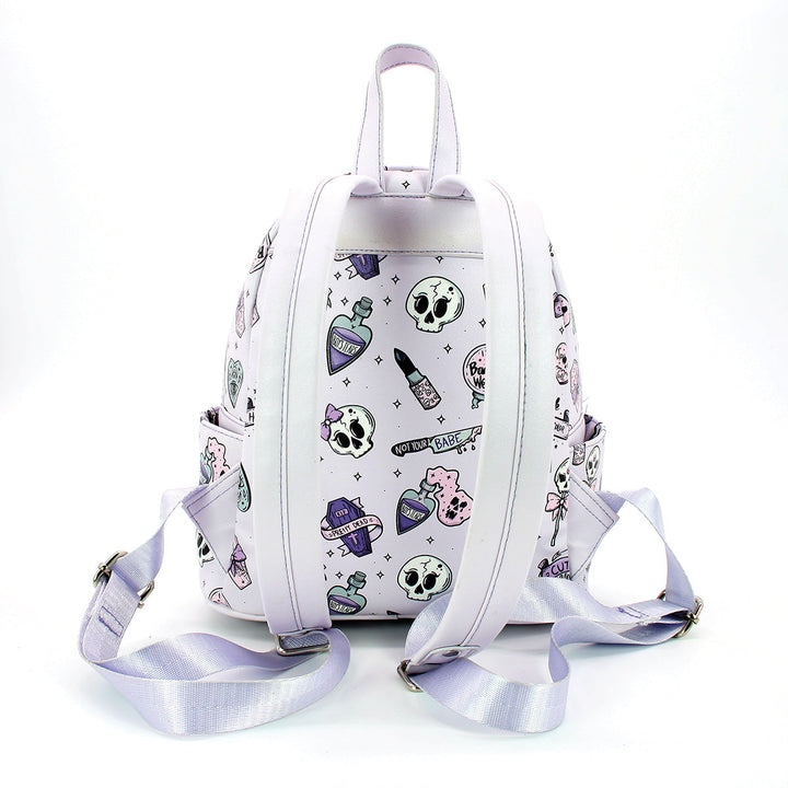 Spooky Girl Collage Mini Backpack in Vinyl - CuriousCottageGoods.com