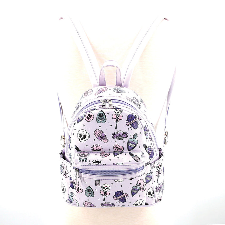 Spooky Girl Collage Mini Backpack in Vinyl - CuriousCottageGoods.com