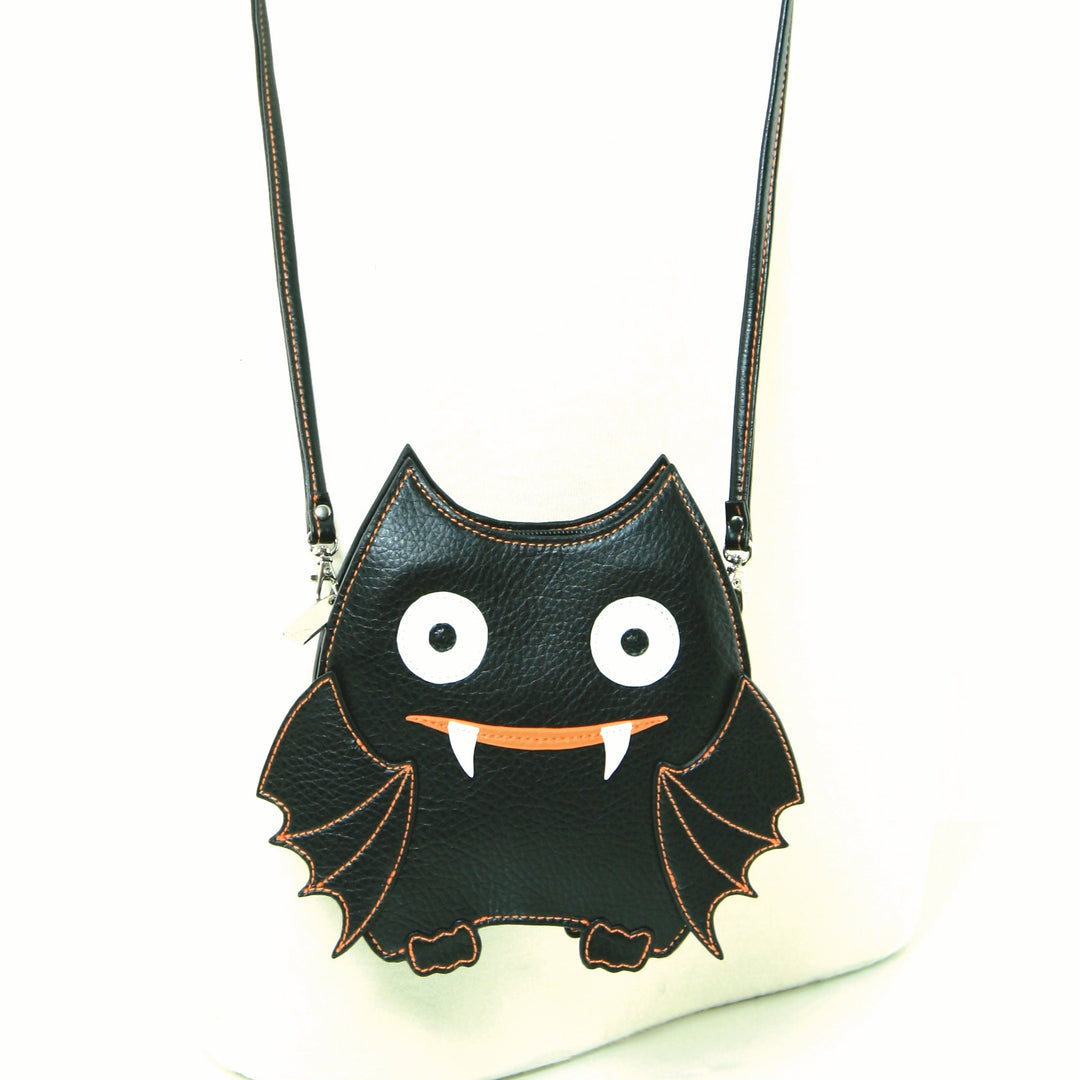 Bat Crossbody Bag in Vinyl, front view