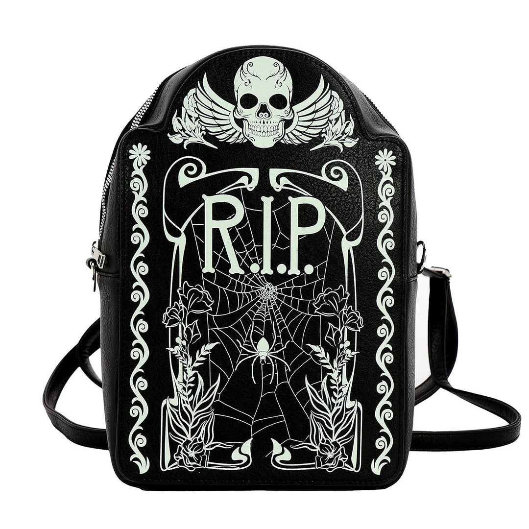 Glow in the Dark Tombstone Mini Backpack