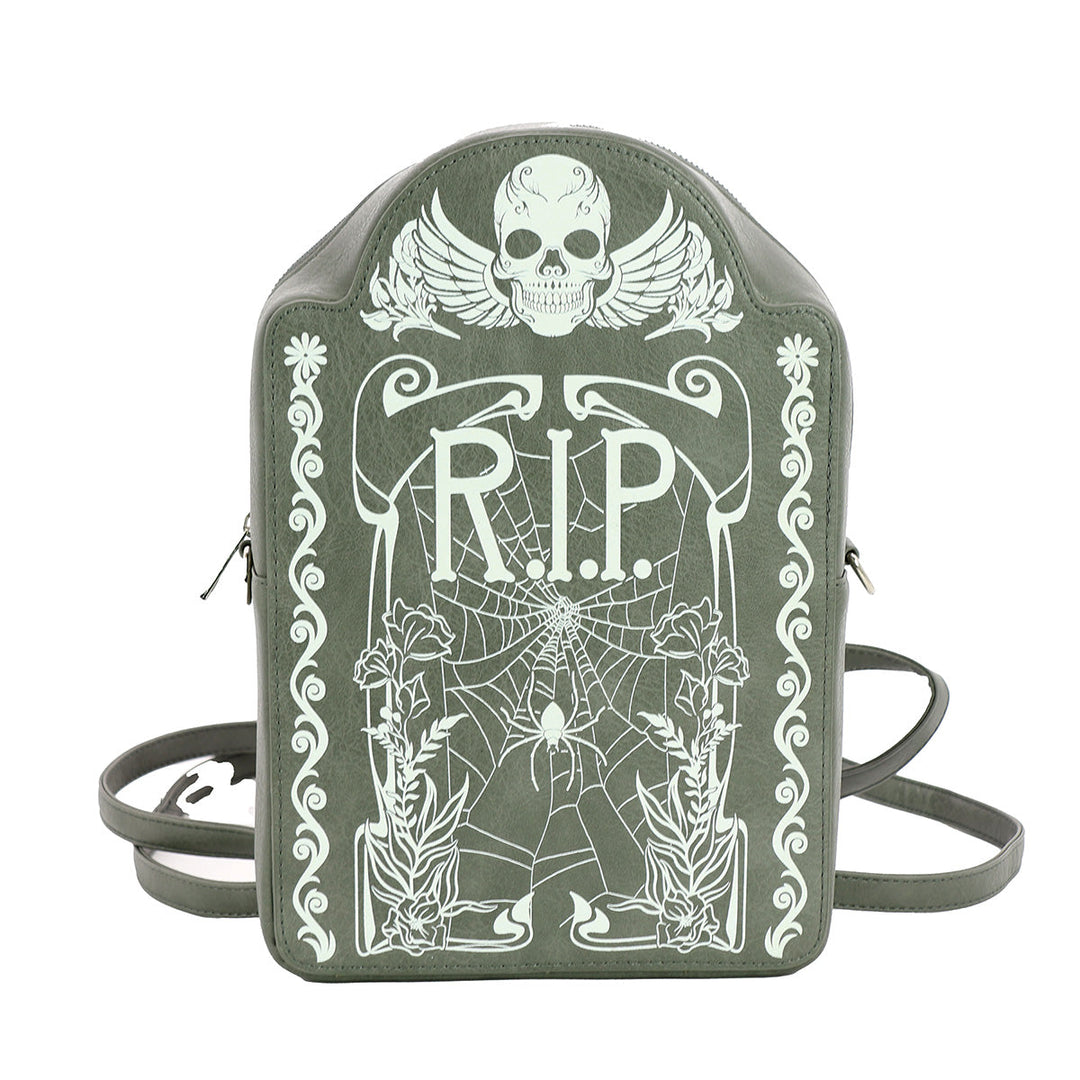 Glow in the Dark Tombstone Mini Backpack