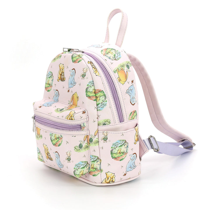 Winnie the Pooh All Over Pattern Mini Backpack in Vinyl - CuriousCottageGoods.com