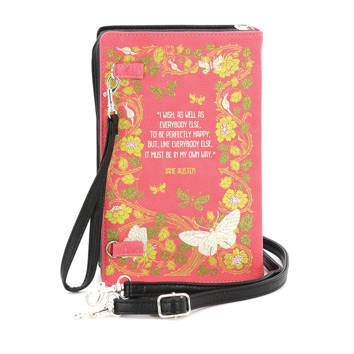 Sense and Sensibility Book Clutch Bag in Vinyl - CuriousCottageGoods.com