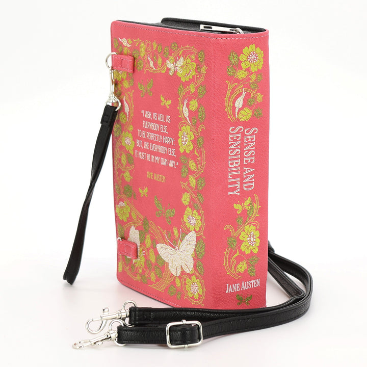 Sense and Sensibility Book Clutch Bag in Vinyl - CuriousCottageGoods.com