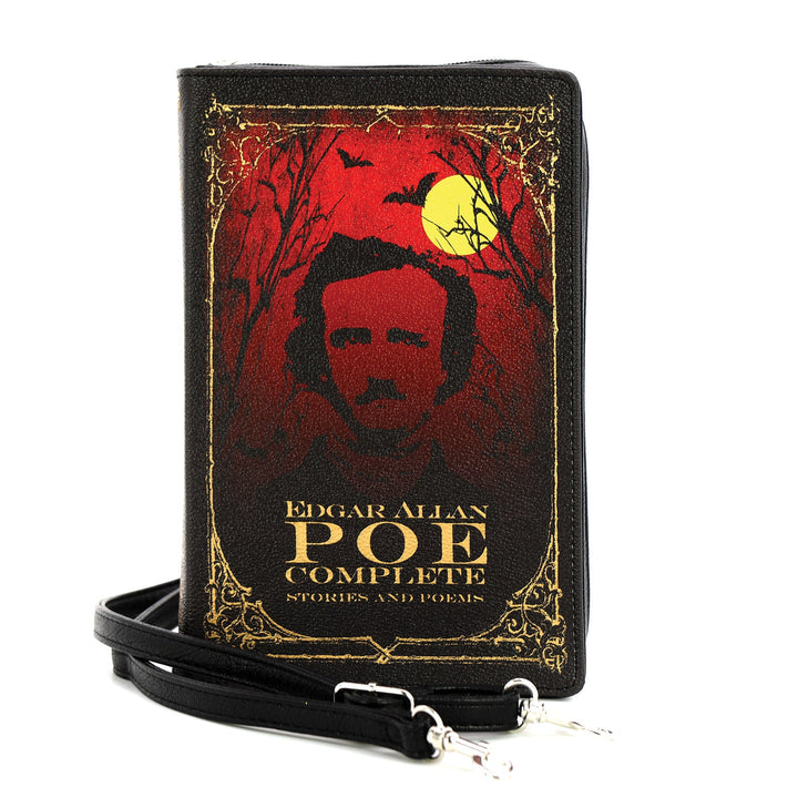Edgar Allan Poe Book Clutch Bag in Vinyl - CuriousCottageGoods.com