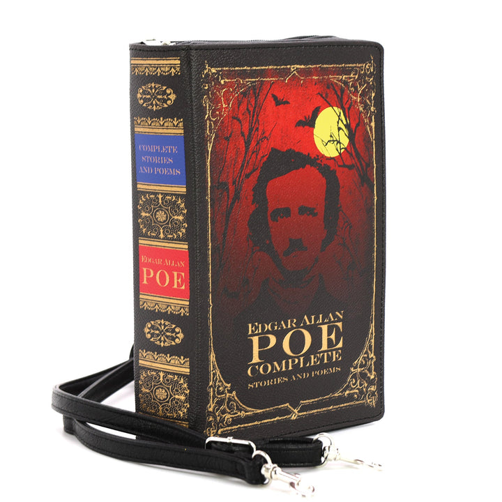 Edgar Allan Poe Book Clutch Bag in Vinyl - CuriousCottageGoods.com