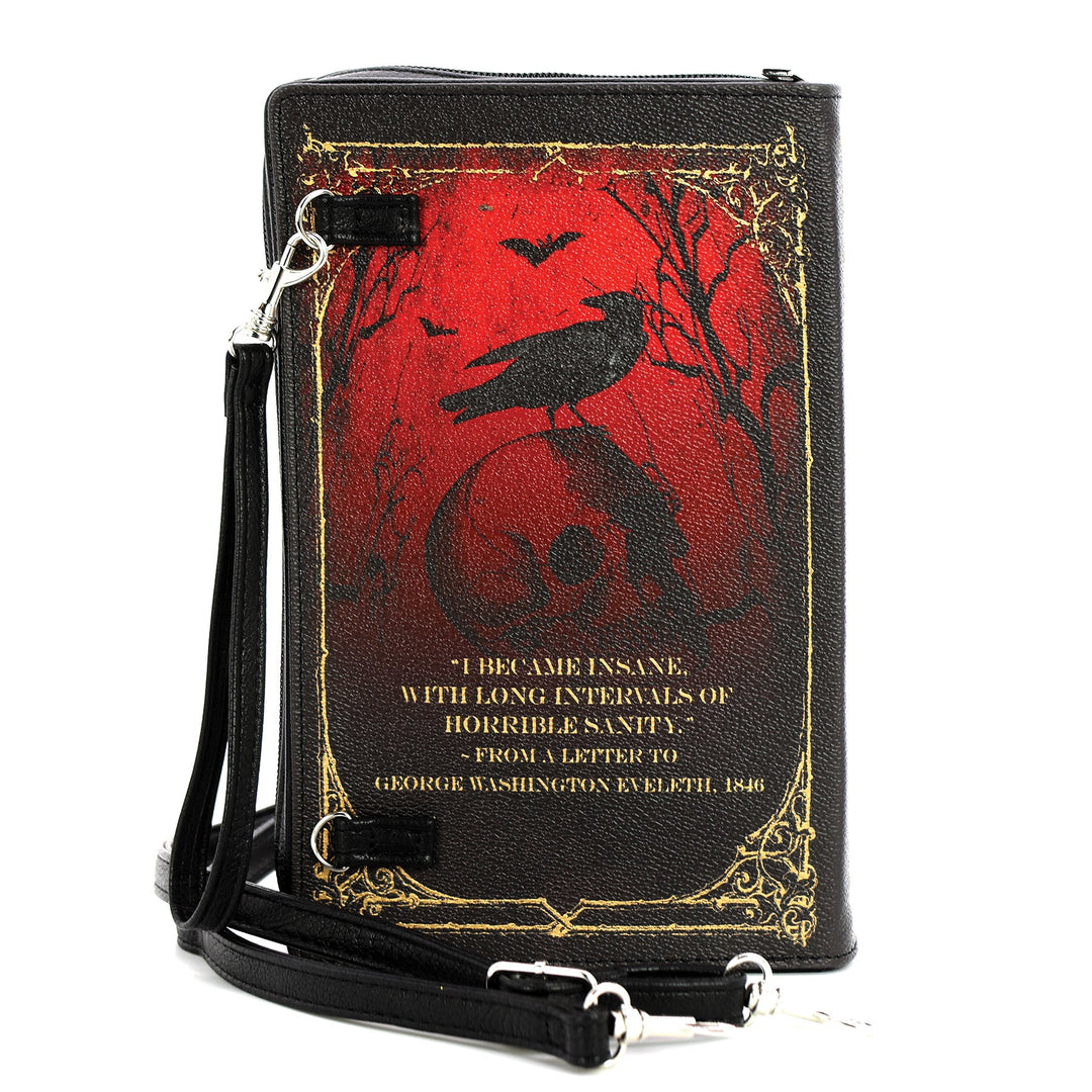 Edgar Allan Poe Book Clutch Bag in Vinyl - CuriousCottageGoods.com
