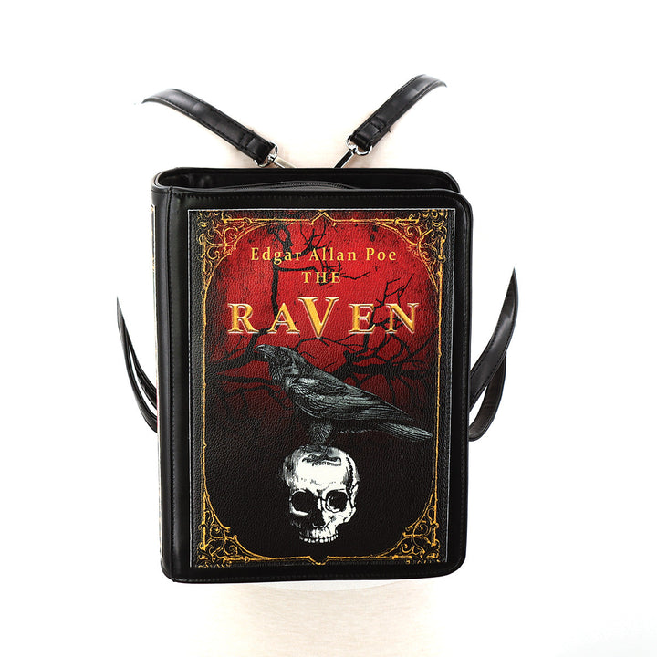 The Raven Vintage Book Backpack in Vinyl