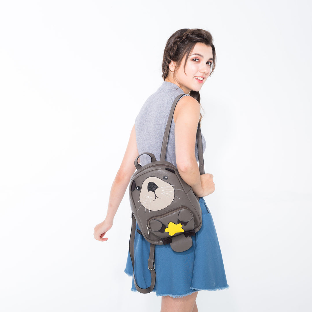 Mini Otter Backpack in Vinyl Material, model