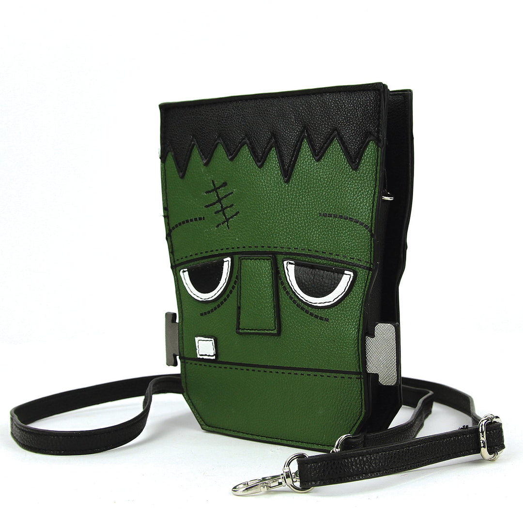 Sleepyville Critters - Frankenstein Crossbody Bag in Vinyl side view