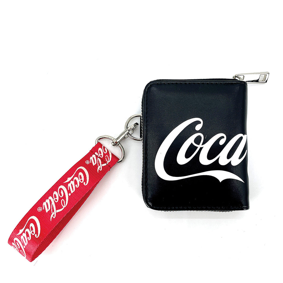 COCA-COLA LOGO WALLET W/ STRAP IN VINYL