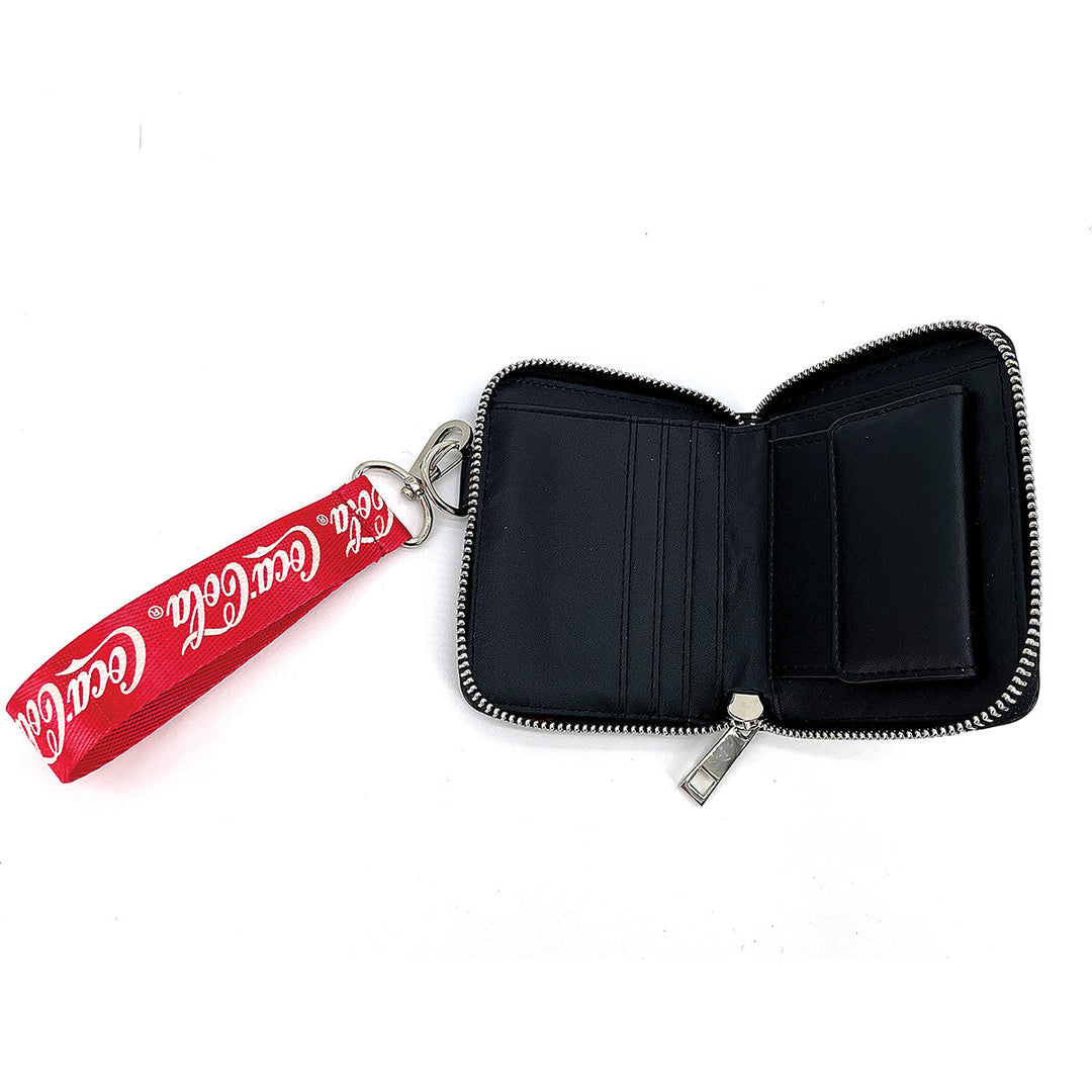 COCA-COLA LOGO WALLET W/ STRAP IN VINYL