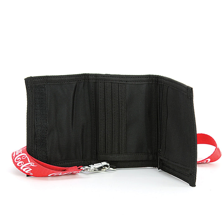 Coca-Cola mesh wallet w/ Strap, inside view