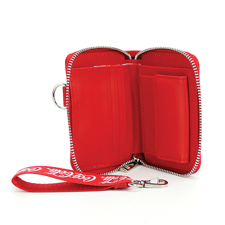 Coca-Cola logo wallet w/ Strap, inside view