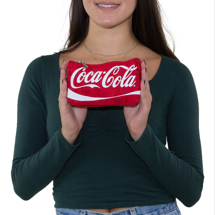 Coca-Cola Script Zippered Nylon Wristlet - CuriousCottageGoods.com
