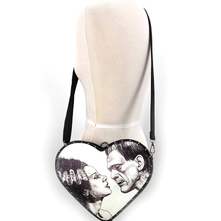 Glow in the Dark Heart Shape Frank w/ Bride Backpack - CuriousCottageGoods.com