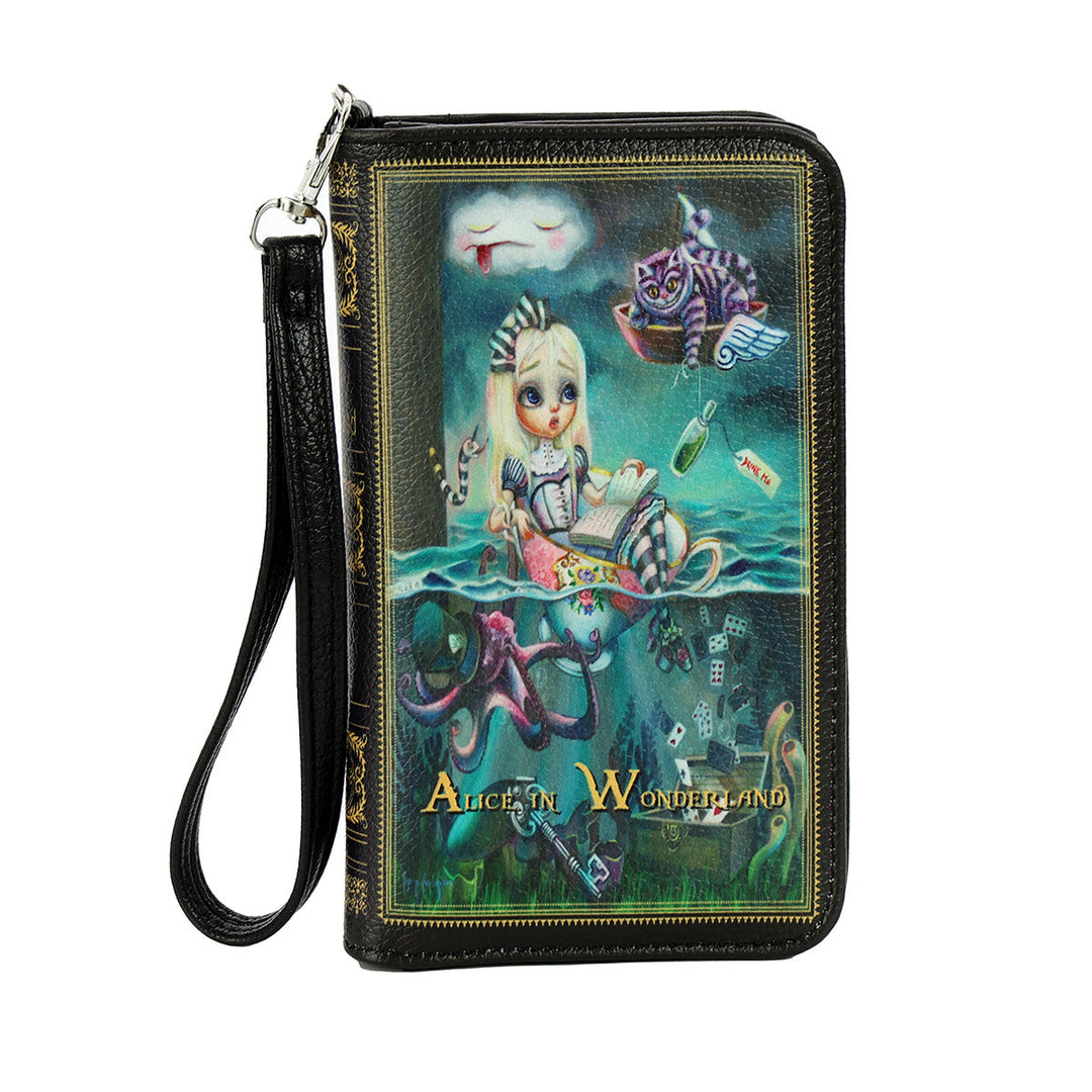 Teary Alice in Wonderland Wallet in Vinyl - CuriousCottageGoods.com