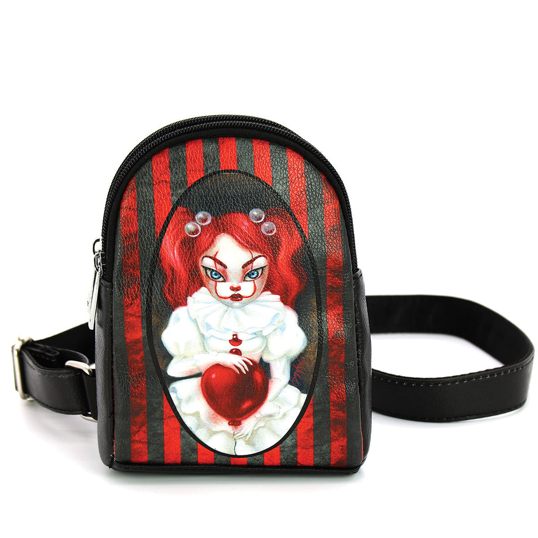Smiley Clown Girl Body Fanny Bag in Vinyl - CuriousCottageGoods.com