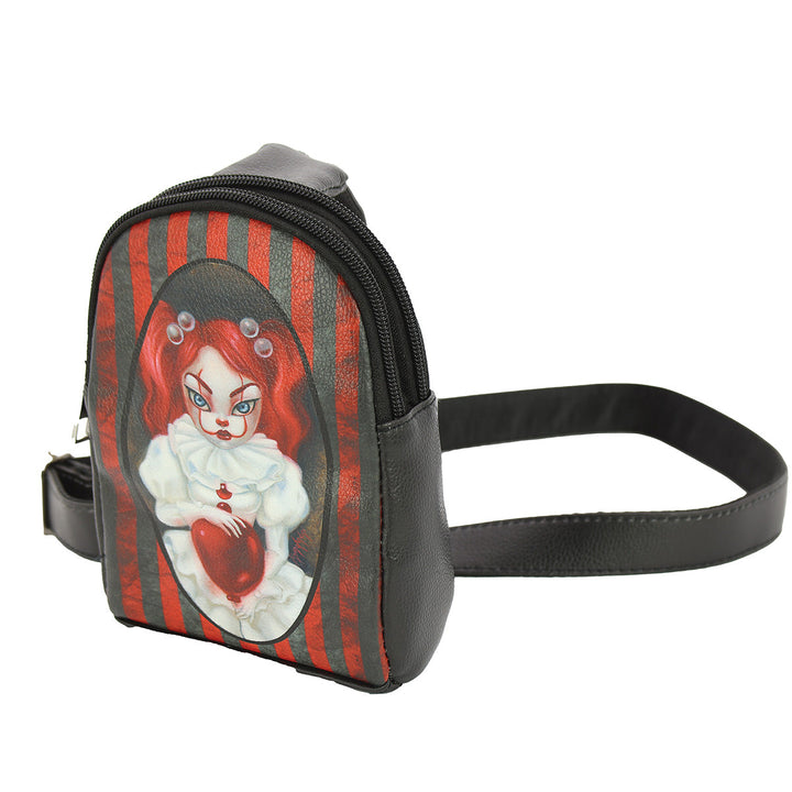 Smiley Clown Girl Body Fanny Bag in Vinyl - CuriousCottageGoods.com