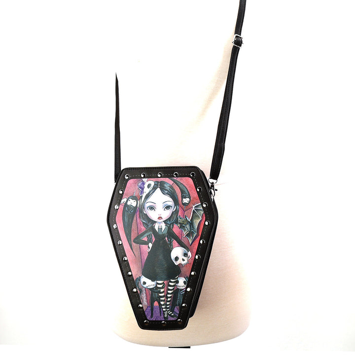 Coffin Girl Mini Backpack in Vinyl - CuriousCottageGoods.com