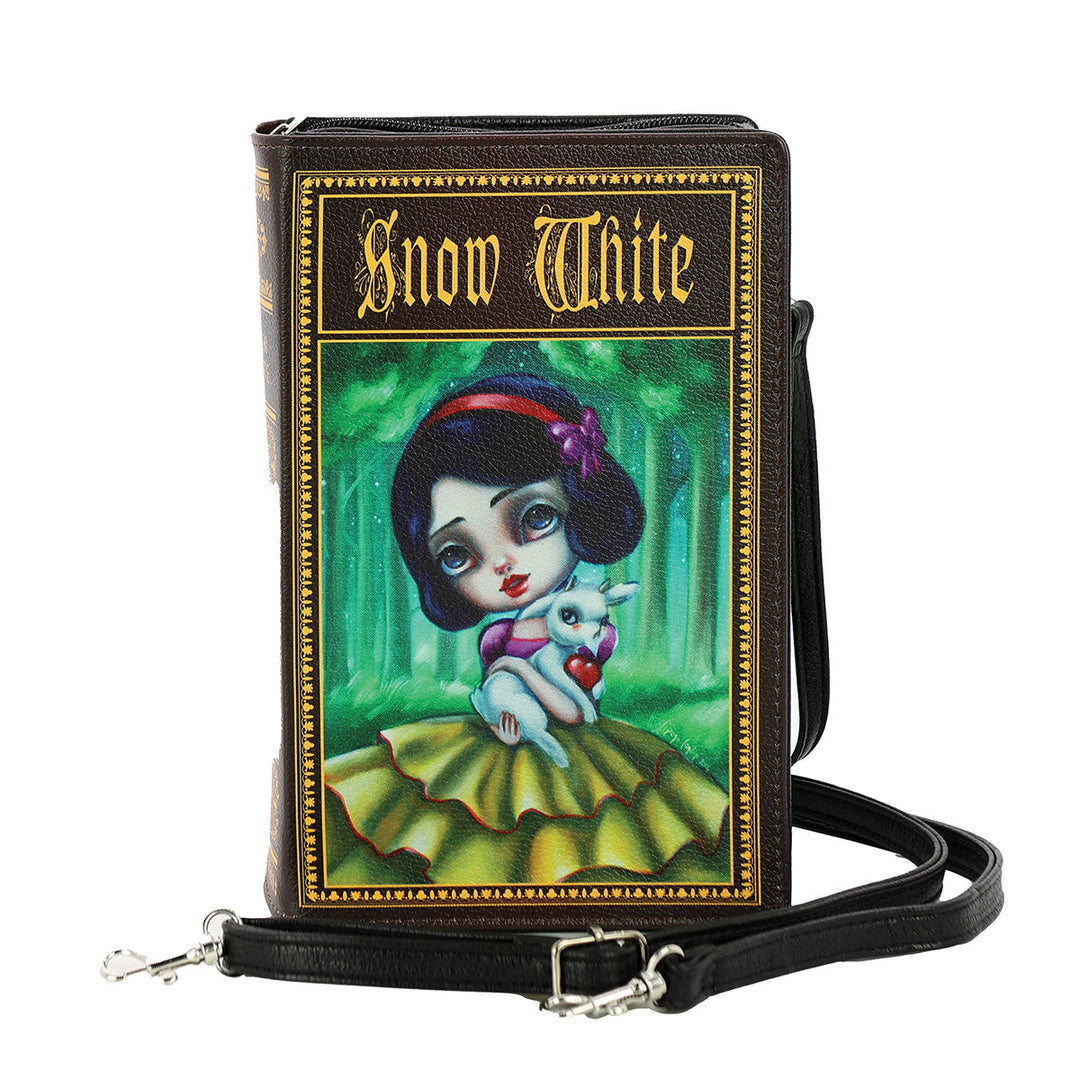 Snow White Book Clutch in Vinyl - CuriousCottageGoods.com
