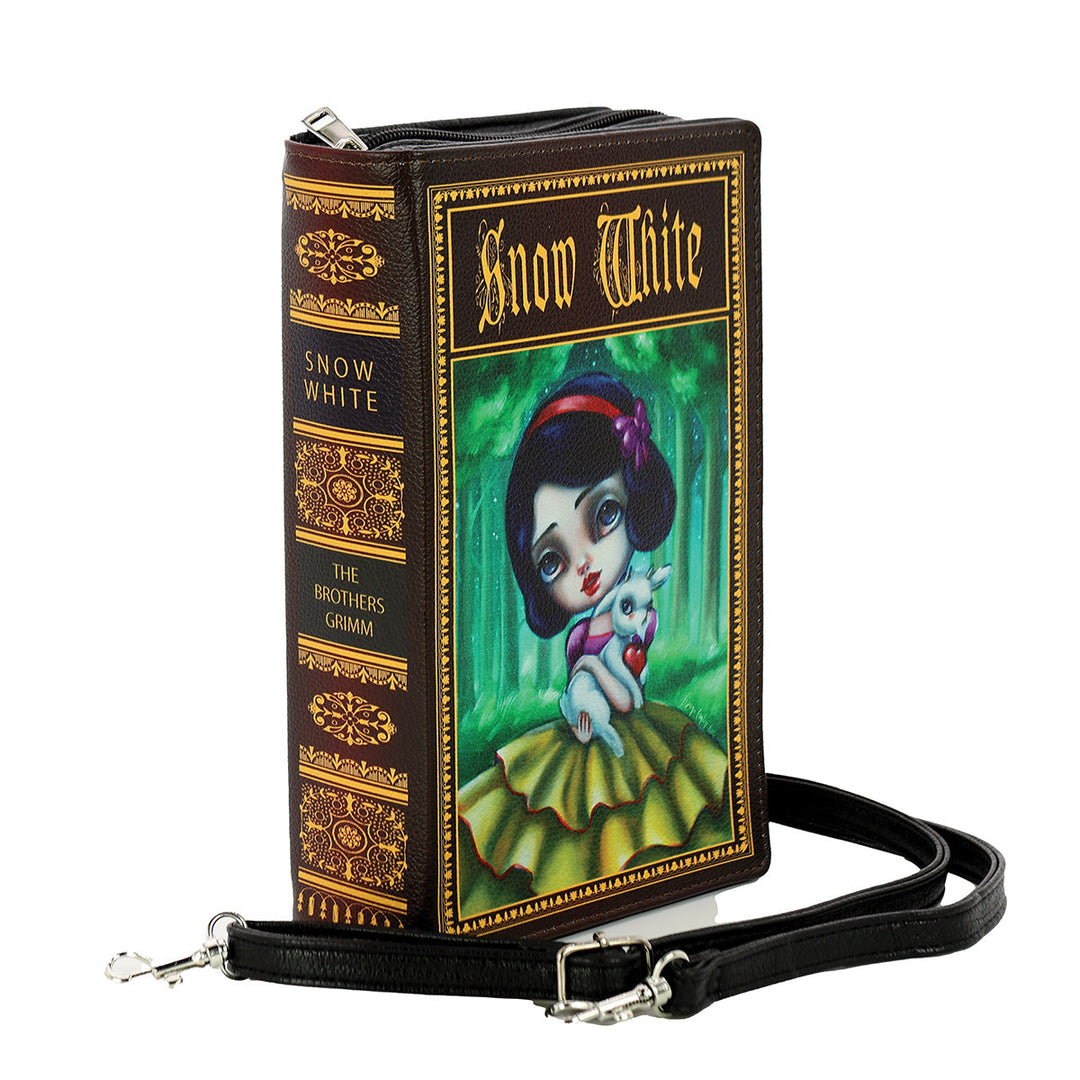 Snow White Book Clutch in Vinyl - CuriousCottageGoods.com