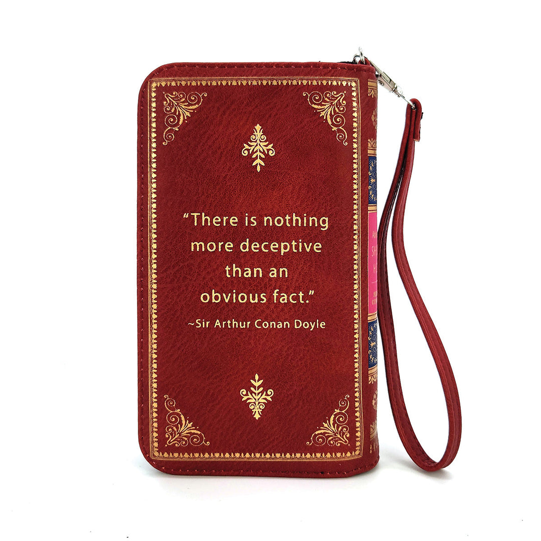 Sherlock Holmes Book Wallet In Vinyl - CuriousCottageGoods.com