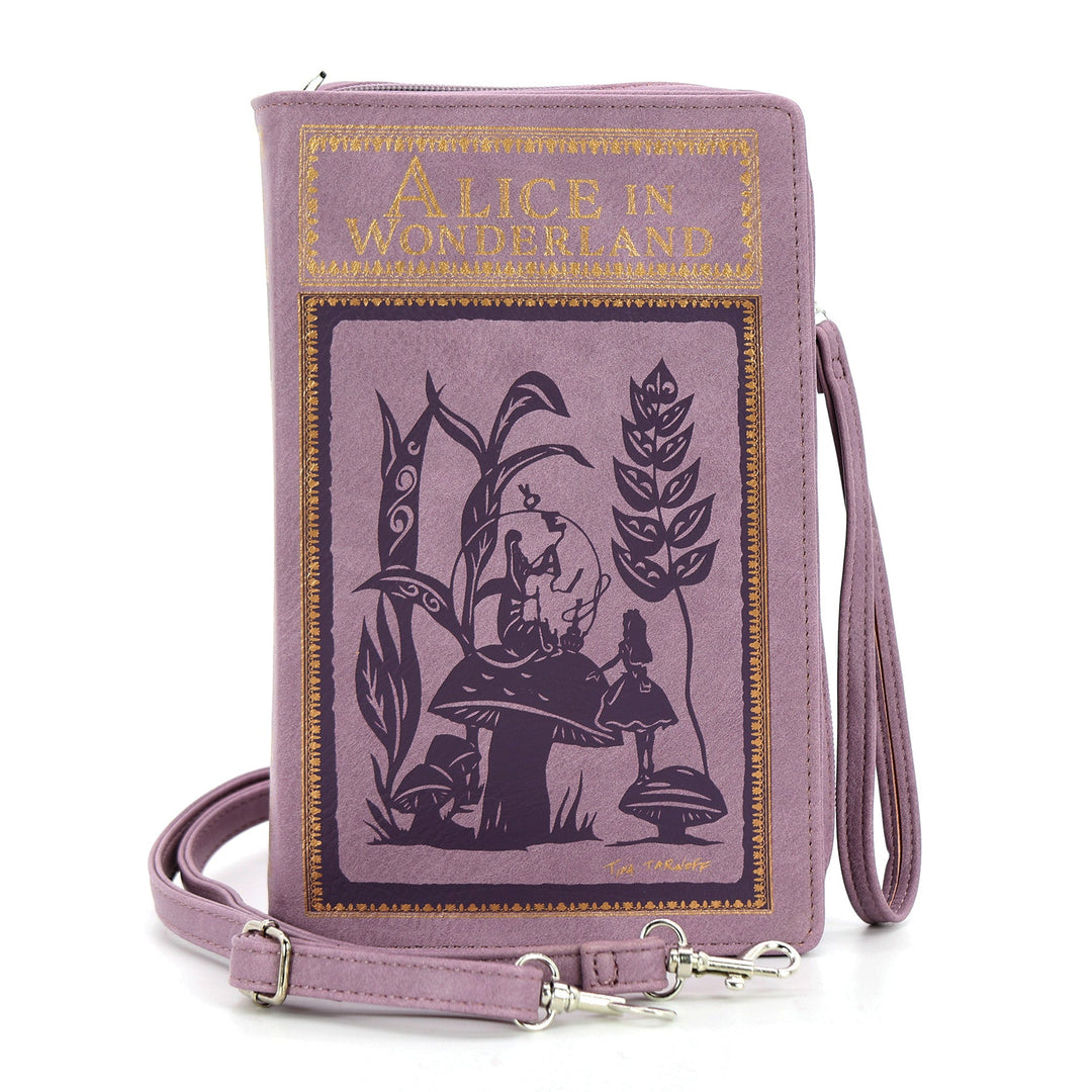 Alice in Wonderland Book Clutch Bag in Vinyl - CuriousCottageGoods.com