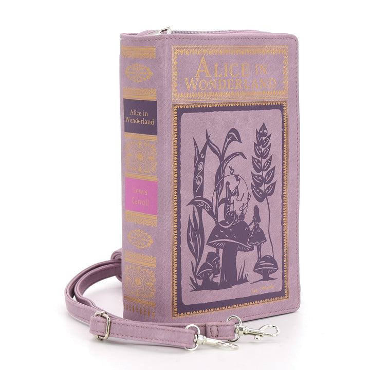 Alice in Wonderland Book Clutch Bag in Vinyl - CuriousCottageGoods.com