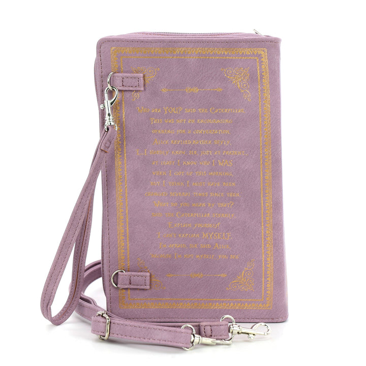 Alice in Wonderland Book Clutch Bag in Vinyl - CuriousCottageGoods.com