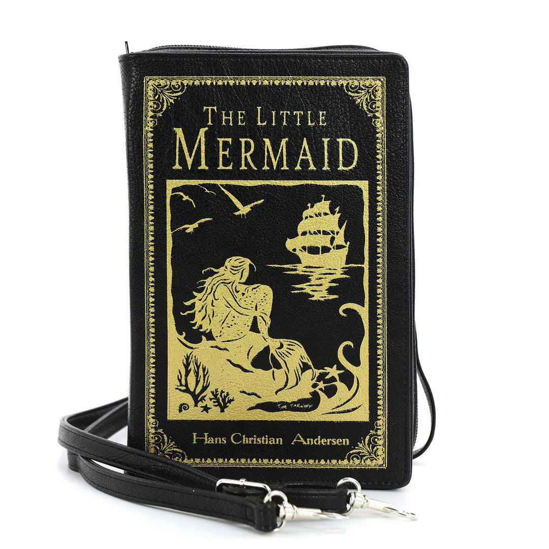 The Little Mermaid Book Clutch Bag in Vinyl - CuriousCottageGoods.com